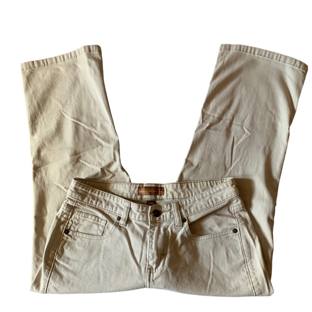 Vintage Lee One True Fit Jeans Tan Pants Women’s Size 5/6M